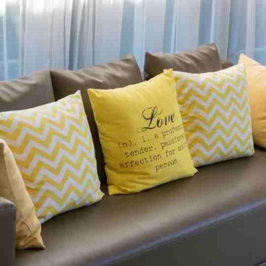 Blond Color, 100% Cotton, Cushion Cover